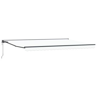 Rama markizy Biały 500 × 300 cm Poliester z powłoką PU