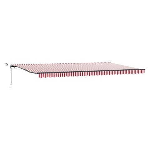 Tkanina Zadaszenia z Czerwony i Biały 600 × 300 cm Poliester