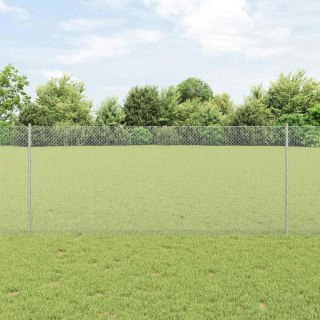 Ogrodzenie z słupkiem Srebrny 1 x 100 m Stal