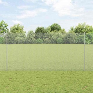 Ogrodzenie z słupkiem Srebrny 1,6 x 50 m Stal
