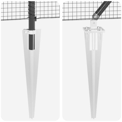 Słupek ogrodzeniowy. Szary 50 x 1,2 m (siatka 19 x 19 mm)