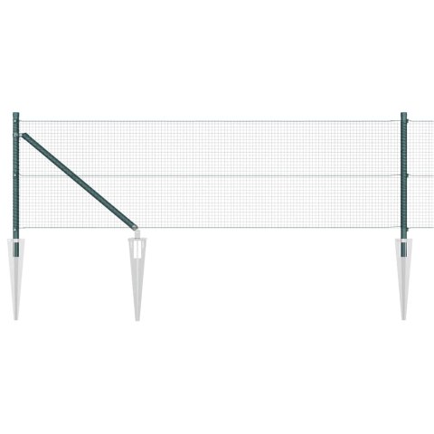 Słupek ogrodzeniowy. Zielony 100 x 0,4 m (16 x 16 mm siatka)