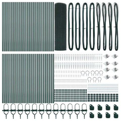 Słupek ogrodzeniowy. Zielony 100 x 0,8 m (siatka 16 x 16 mm)