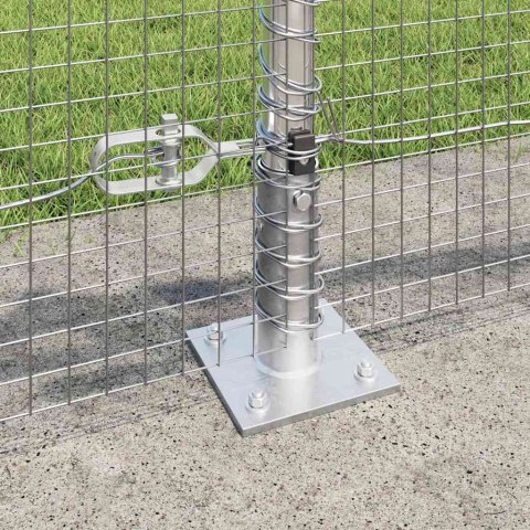 Słupek ogrodzeniowy. Srebrny 100 x 0,5 m (siatka 19 x 19 mm)