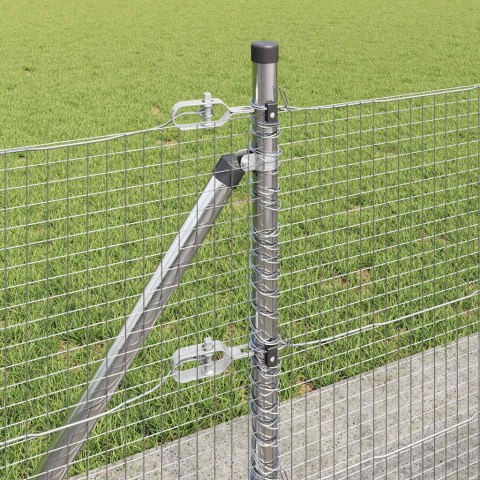 Słupek ogrodzeniowy. Srebrny 100 x 0,5 m (siatka 19 x 19 mm)
