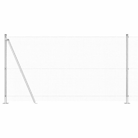 Słupek ogrodzeniowy. Srebrny 50 x 1,2 m (siatka 16 x 16 mm)