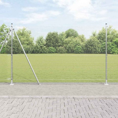 Słupek ogrodzeniowy. Srebrny 50 x 1,4 m (19 x 19 mm siatka)