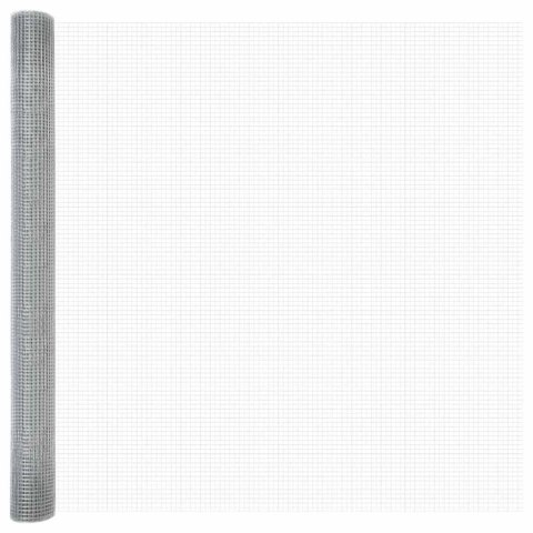 Słupek ogrodzeniowy. Srebrny 50 x 1,4 m (siatka 12 x 12 mm)