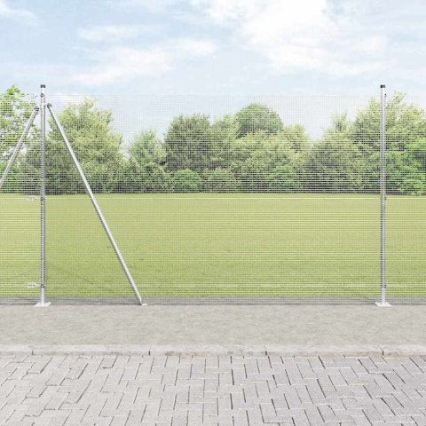 Słupek ogrodzeniowy. Srebrny 50 x 1,5 m (siatka 12 x 12 mm)