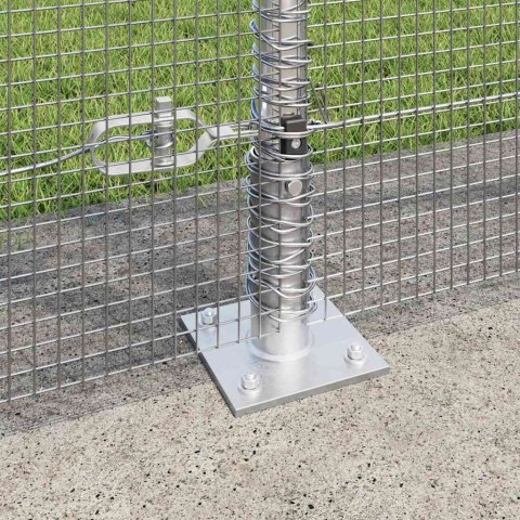 Słupek ogrodzeniowy. Srebrny 50 x 1,5 m (siatka 12 x 12 mm)