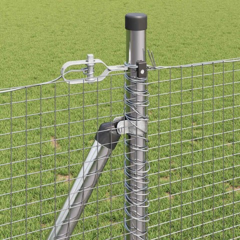 Słupek ogrodzeniowy. Srebrny 50 x 1 m (siatka 19 x 19 mm) Stal