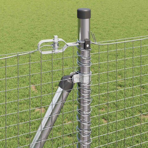 Słupek ogrodzeniowy. Srebrny 50 x 1 m (siatka 25 x 25 mm) Stal