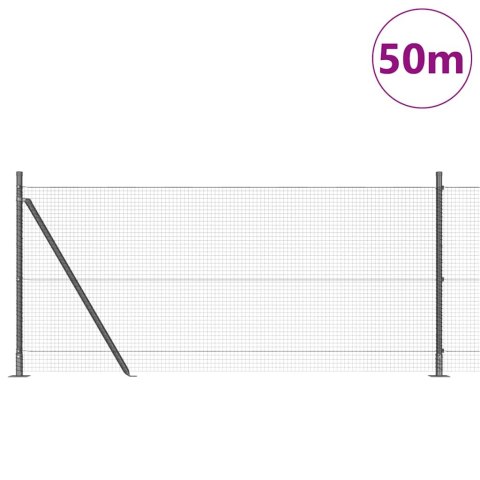Słupek ogrodzeniowy. Szary 50 x 0,8 m (siatka 19 x 19 mm)