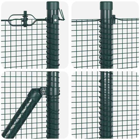 Słupek ogrodzeniowy. Zielony 100 x 0,6 m (siatka 12 x 12 mm)