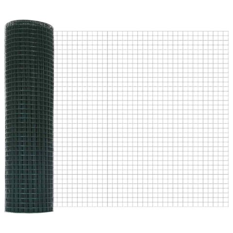 Słupek ogrodzeniowy. Zielony 100 x 0,6 m (siatka 25 x 25 mm)