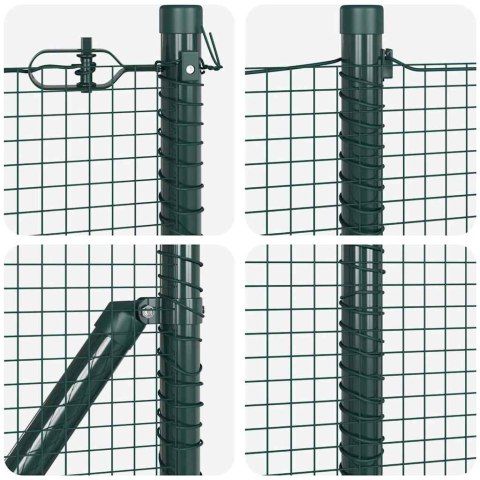 Słupek ogrodzeniowy. Zielony 100 x 0,8 m (siatka 19 x 19 mm)
