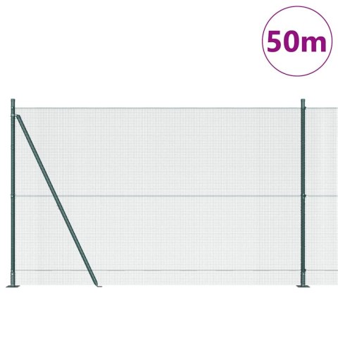 Słupek ogrodzeniowy. Zielony 50 x 1,4 m (siatka 12 x 12 mm)