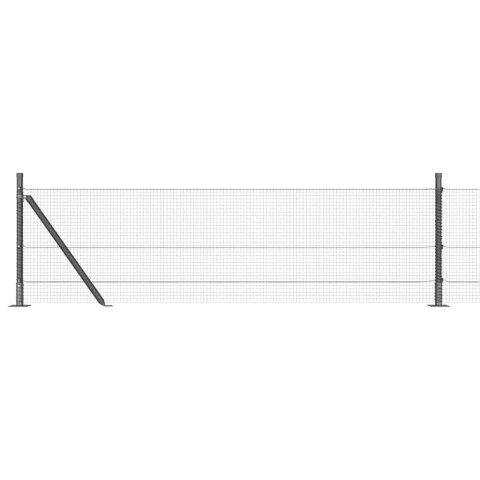 Słupek ogrodzeniowy. Szary 100 x 0,4 m (16 x 16 mm siatka)