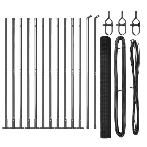 Słupek ogrodzeniowy. Szary 50 x 1,4 m (19 x 19 mm siatka)
