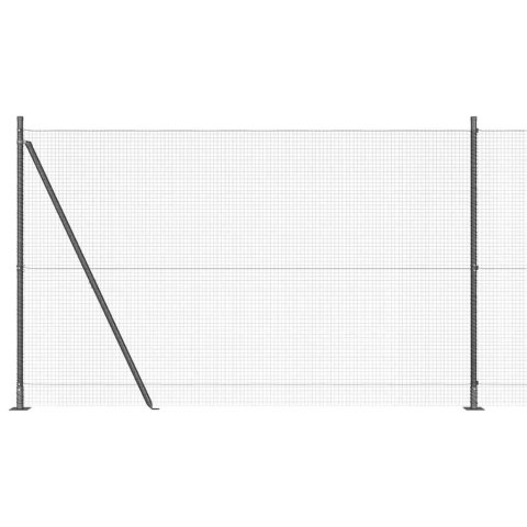 Słupek ogrodzeniowy. Szary 50 x 1,4 m (19 x 19 mm siatka)
