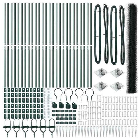 Słupek ogrodzeniowy. zielony