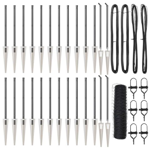 Słupek ogrodzeniowy. Szary