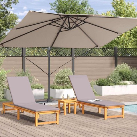 Parasol plażowy Ciemnoszary 351 x 250 x 260 cm