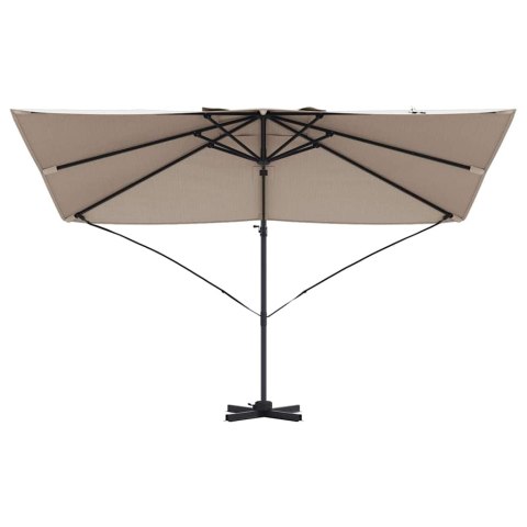 Parasol plażowy Ciemnoszary 351 x 250 x 260 cm