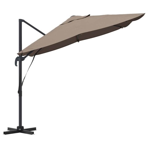 Parasol plażowy Ciemnoszary 351 x 250 x 260 cm