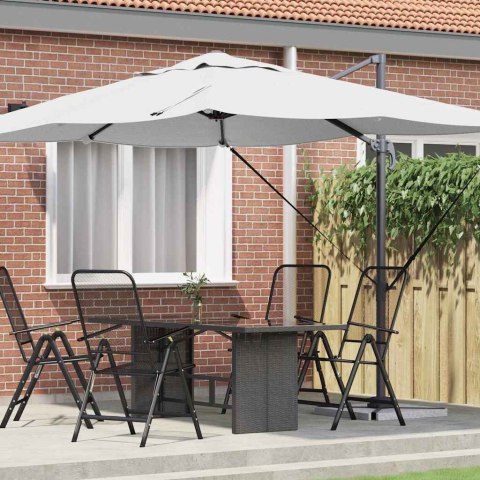 Parasol plażowy piaskowy 351 x 250 x 260 cm