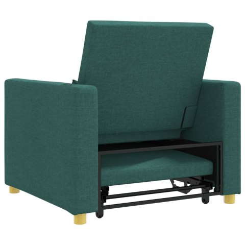 Rozkładana sofa jednoosobowa Ciemnozielony 90 x 165 x 87 cm