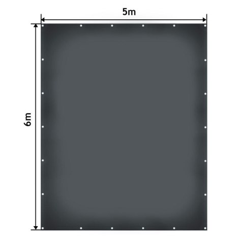 Plandeka wodoodporna 5x6 m 650g/m² biała UV PVC
