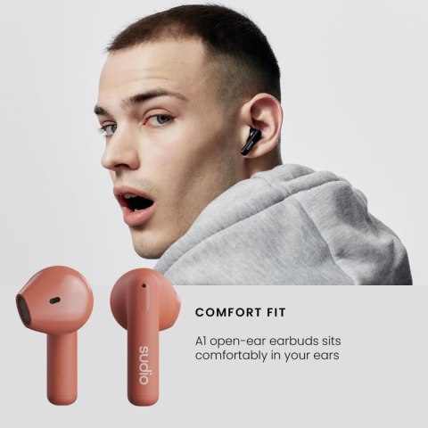 Słuchawki douszne Bluetooth Sudio A1 True Wireless Pomarańczowy