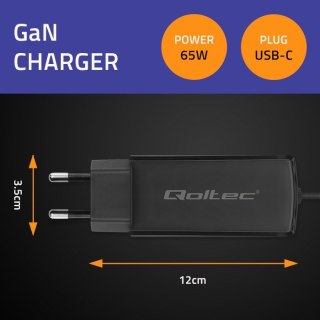 QOLTEC ŁADOWARKA SIECIOWA 65W GAN | 5-20V | 3-3.25A | USB 3.1