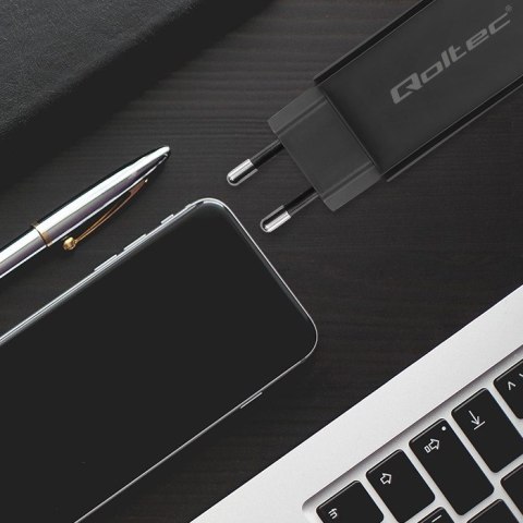 QOLTEC ŁADOWARKA SIECIOWA 65W GAN | 5-20V | 3-3.25A | USB 3.1