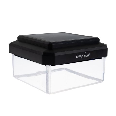 GREENBLUE LAMPA SOLARNA LED NA SŁUPEK. 100X100MM, DASZEK KOPERTOWY, 3200K GB128 WW