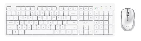 Klawiatura + mysz Trust ODY II Wireless White US