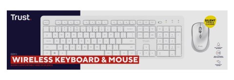 Klawiatura + mysz Trust ODY II Wireless White US