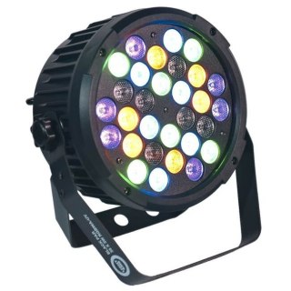 LIGHT4ME BLACK PAR 30x3W RGBA-UV LED - Reflektor sceniczny LED