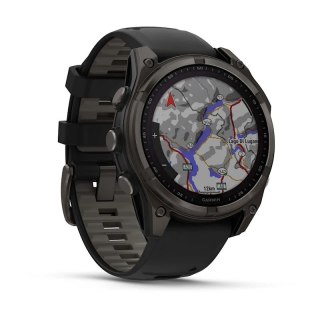 Zegarek Garmin Fenix 8 Solar Sapphire Titanium, 47mm Carbon Grey