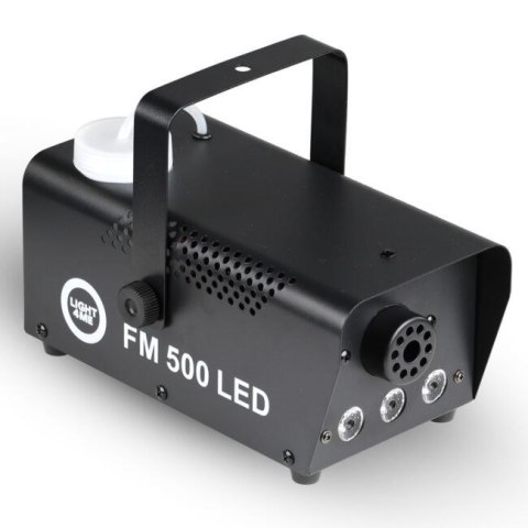 LIGHT4ME FM 500 LED V2 - Wytwornica dymu/mgły, pilot bezprzewodowy, moc 500W, efekt świetlny 3x1W RGB