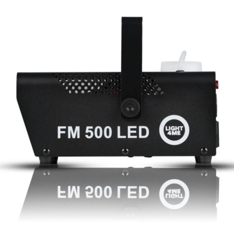 LIGHT4ME FM 500 LED V2 - Wytwornica dymu/mgły, pilot bezprzewodowy, moc 500W, efekt świetlny 3x1W RGB