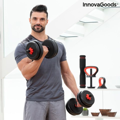 Zestaw Regulowanych Ciężarków 6 w 1 z Przewodnikiem po Ćwiczeniach Sixfit InnovaGoods Żelazo (Odnowione B)