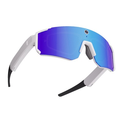 Sportowe okulary Colmi V06 AI Białe (z niebieskimi szkłami)