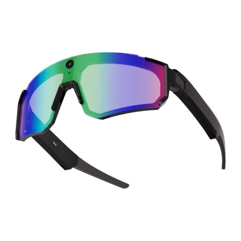 Sportowe okulary Colmi V06 AI Czarne (z niebieskimi szkłami)