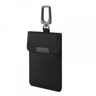 Antykradzieżowe etui na kluczyki blokujące sygnał Keyless RFID - czarne