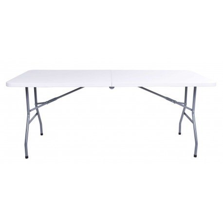 Zestaw cateringowy FETA WHITE stół 180 cm + 2 ławki
