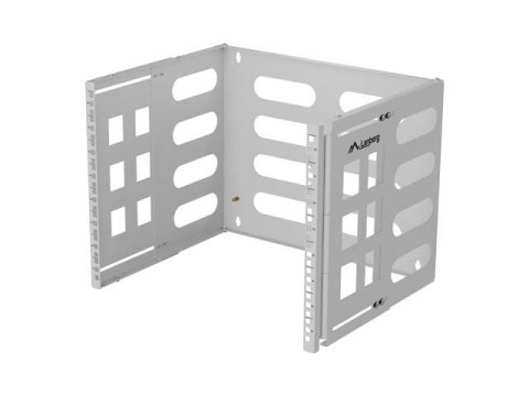 LANBERG UCHWYT ŚCIENNY RACK 19' 8U 497X400/240 SZARY