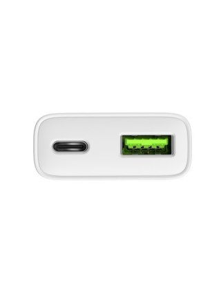 NATEC ŁADOWARKA SIECIOWA RIBERA GAN SLIM USB-A USB-C 20W BIAŁA