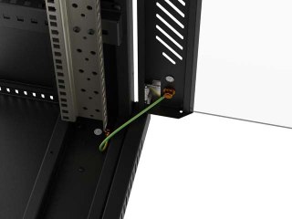 LANBERG SZAFA INSTALACYJNA RACK STOJĄCA 19" 24U 600X800 CZARNA DRZWI PRZESZKLONE LCD (FLAT PACK) V2